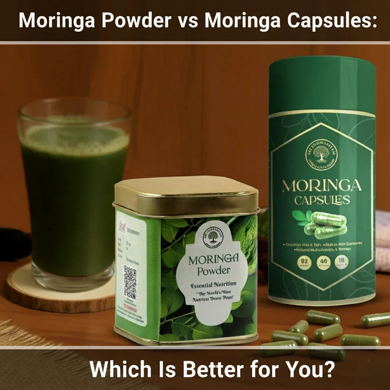 Moringa Powder vs Moringa Capsules